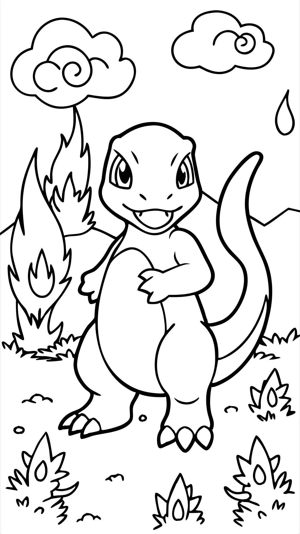 charmeleon coloring page